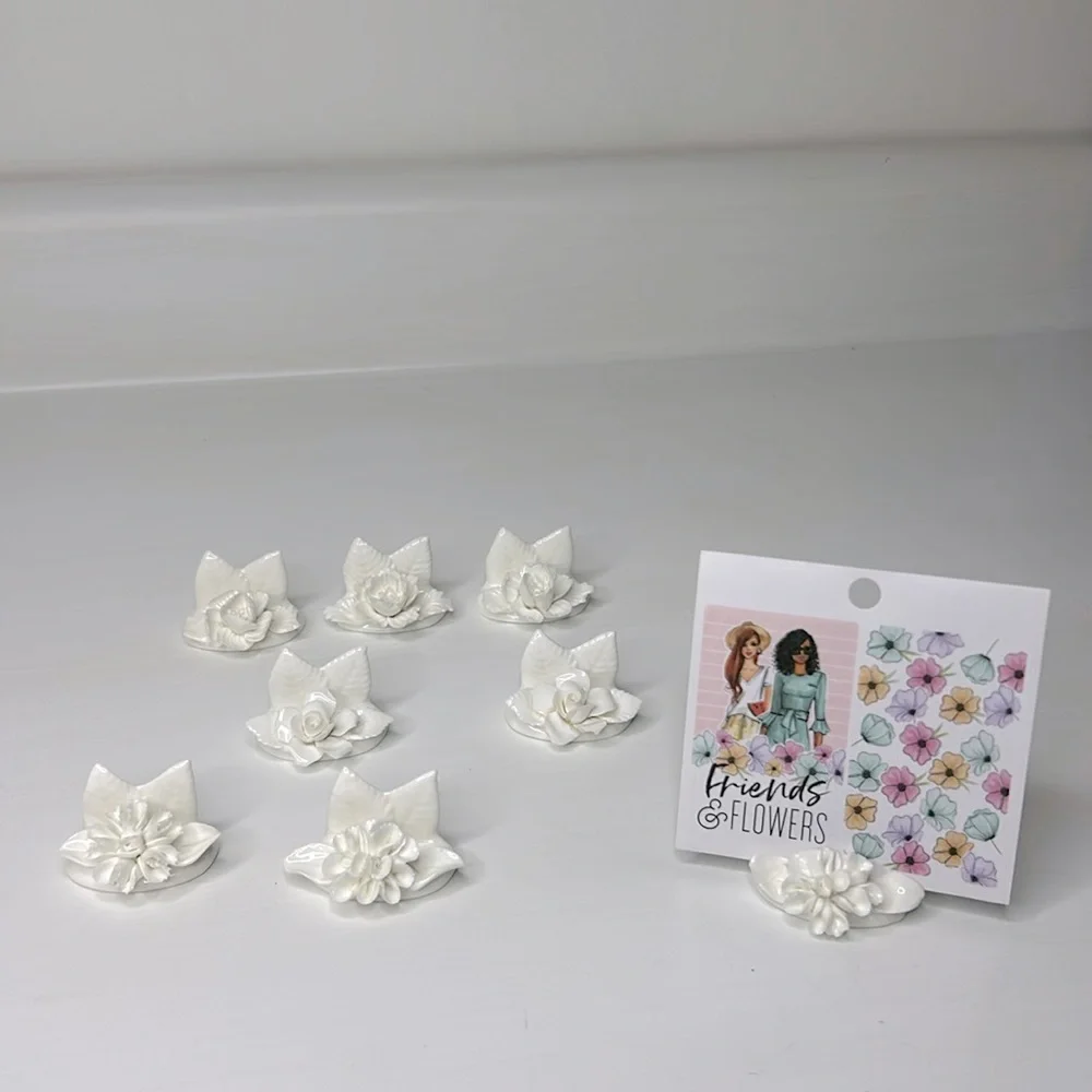 Vintage Coalport 💐 Bone China Floral Name Card Holders Mismatched Set of 8 - Picture 16 of 16